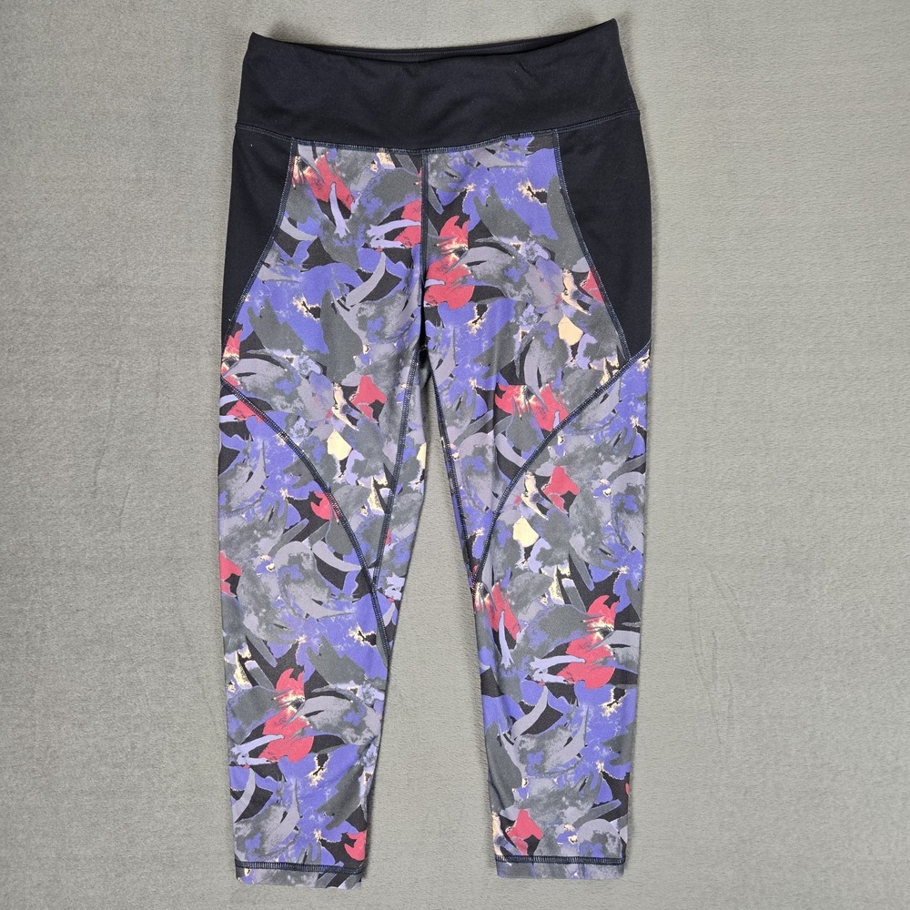 Patagonia Leggings Womens Medium Multicolor Floral Capri Yoga Athletic 21917